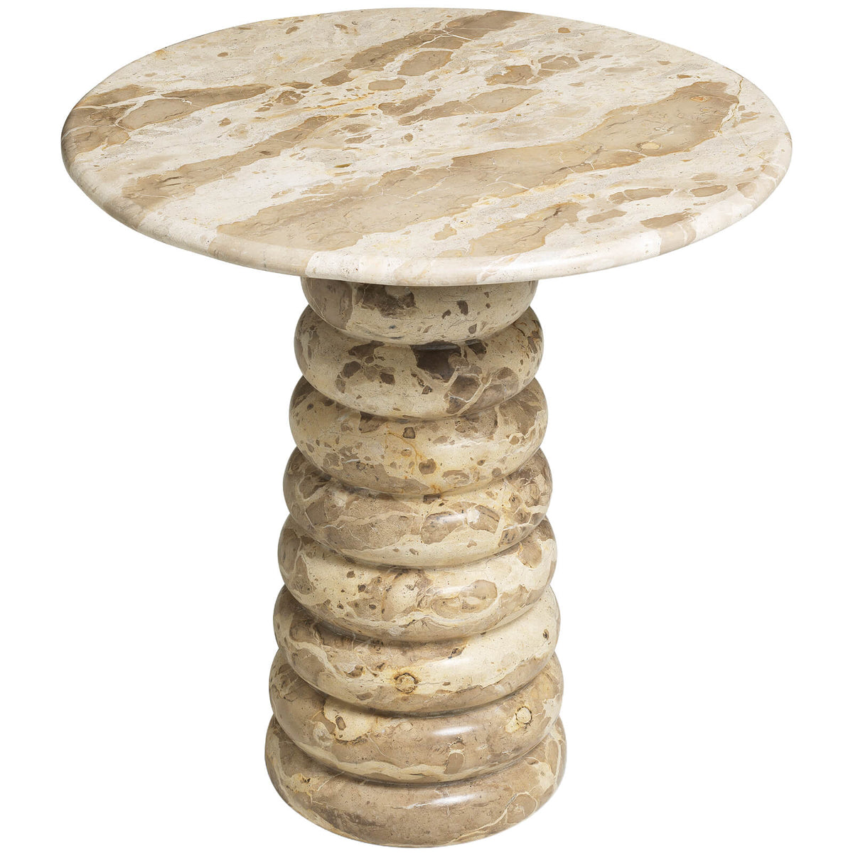 Lerici Side Table in Chocolate Marble