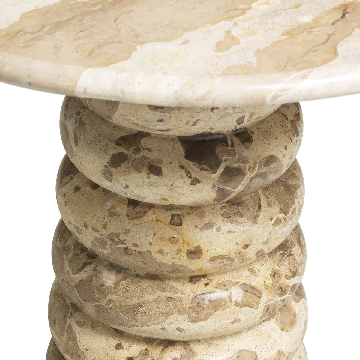Lerici Side Table in Chocolate Marble