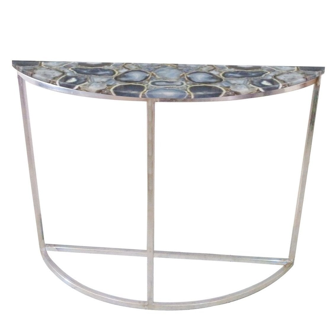 Libra Console Table Demi Lune Agate