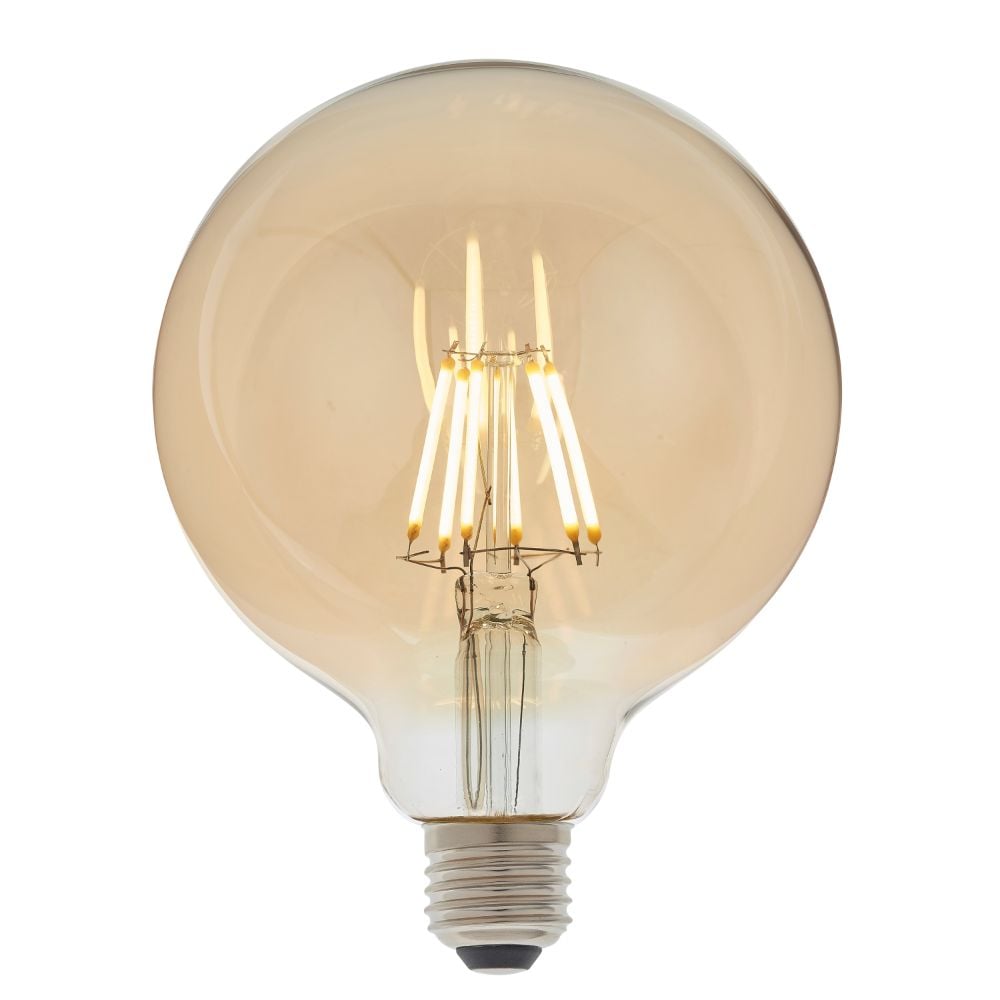 E27 LED Filament Medium Globe Bulb Amber