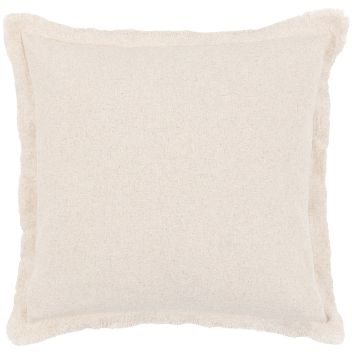 Linen Look Cushion in Cream, Set of 2