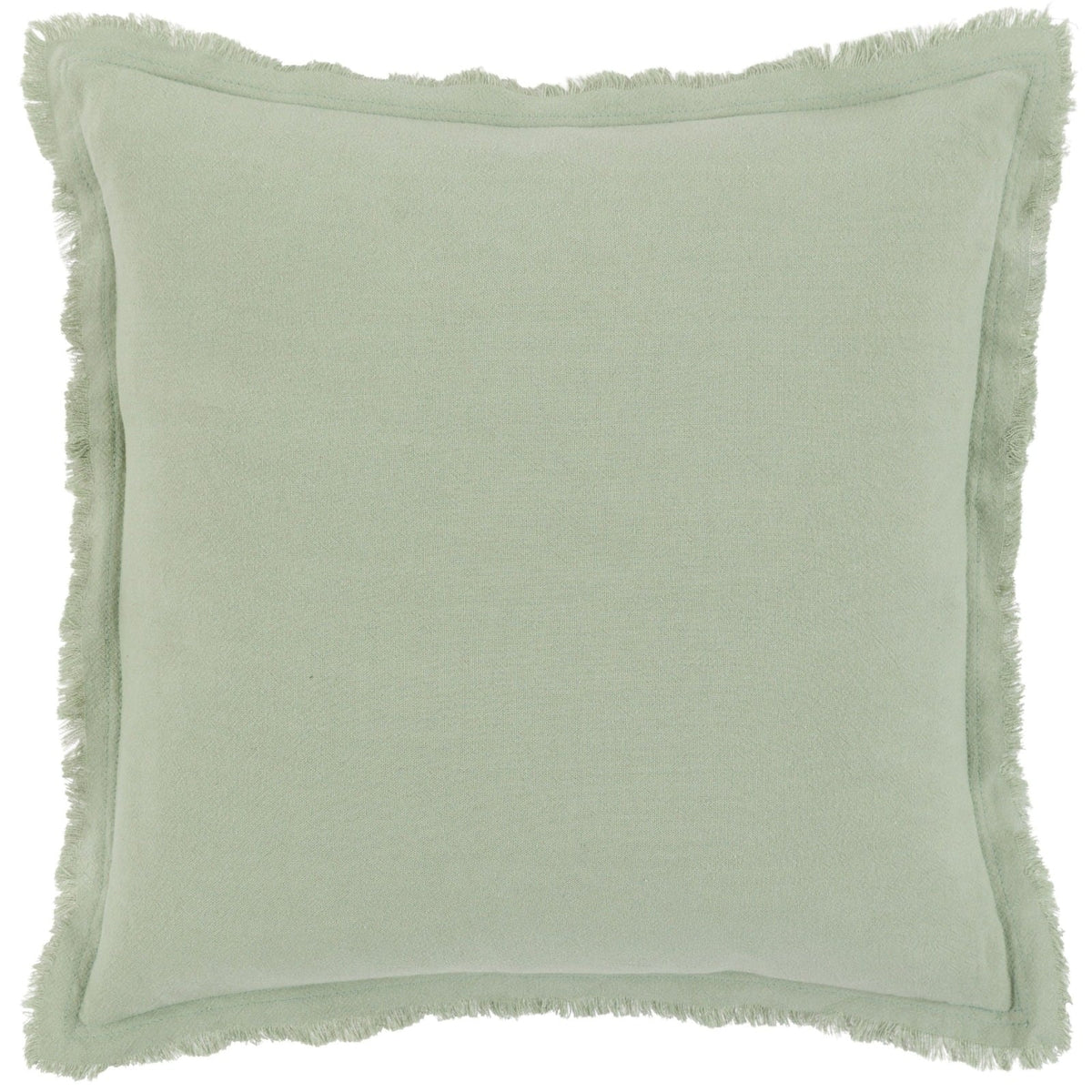 Linen Look Cushion in Sage, Set of 2