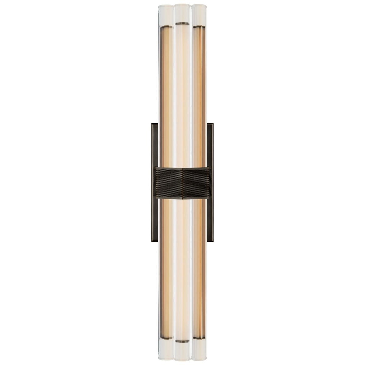 Fascio 24" Wall Light in Bronze with Crystal