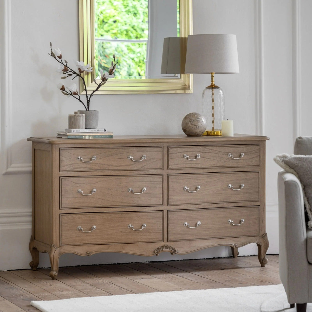 Lucile 6 Drawer Chest Weathered
