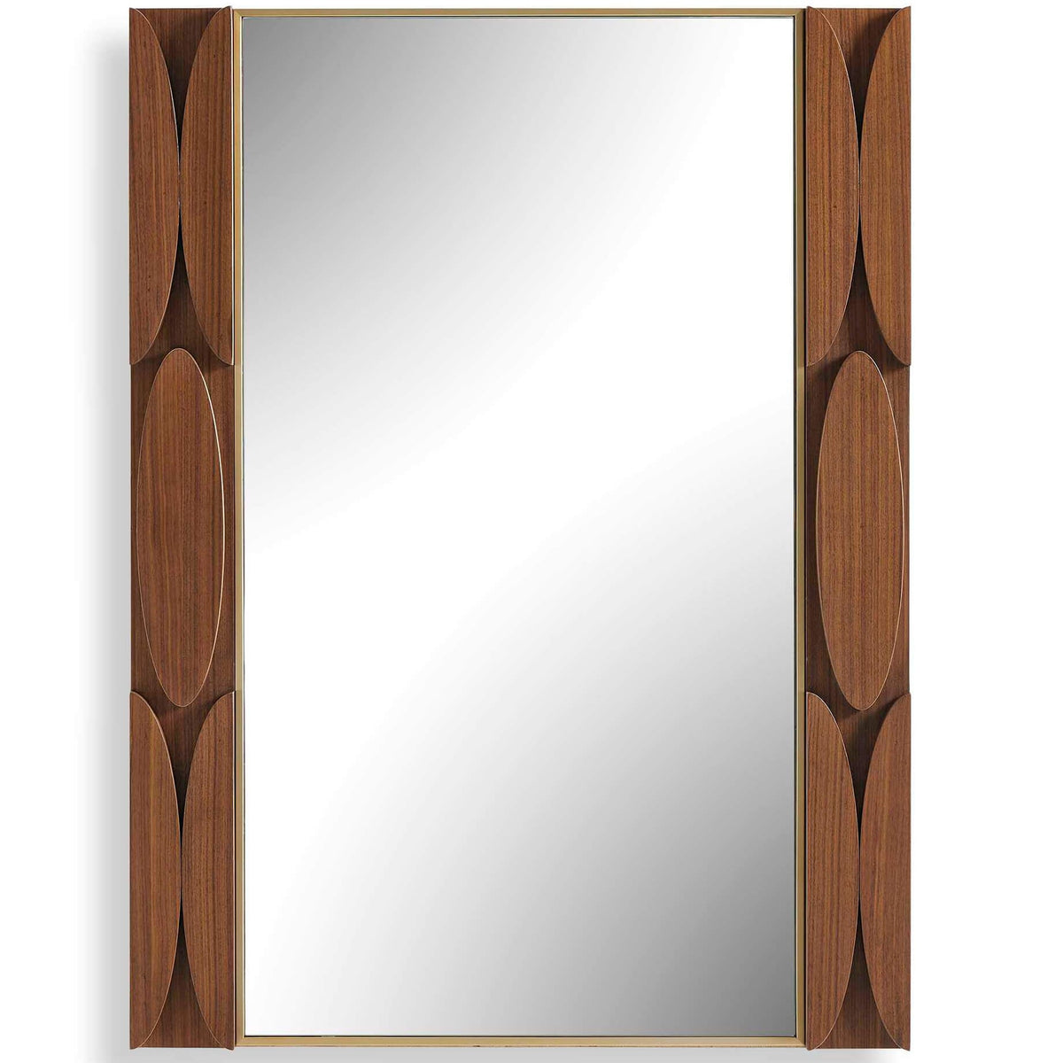 Macario Mid-Century Wood Mirror