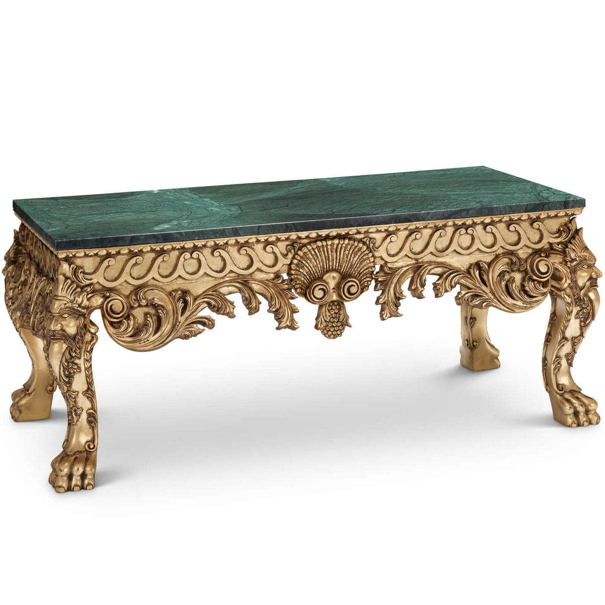 Matthias Coffee Table in Antique Gold