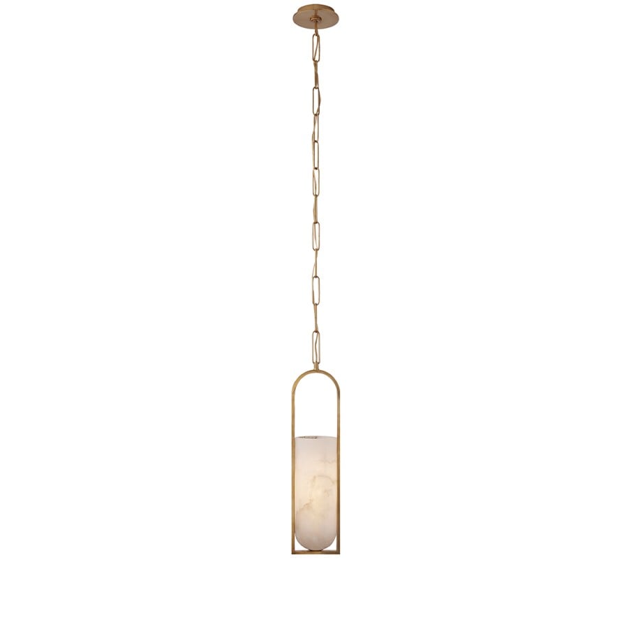 Melange Small Elongated Pendant | Antique Brass
