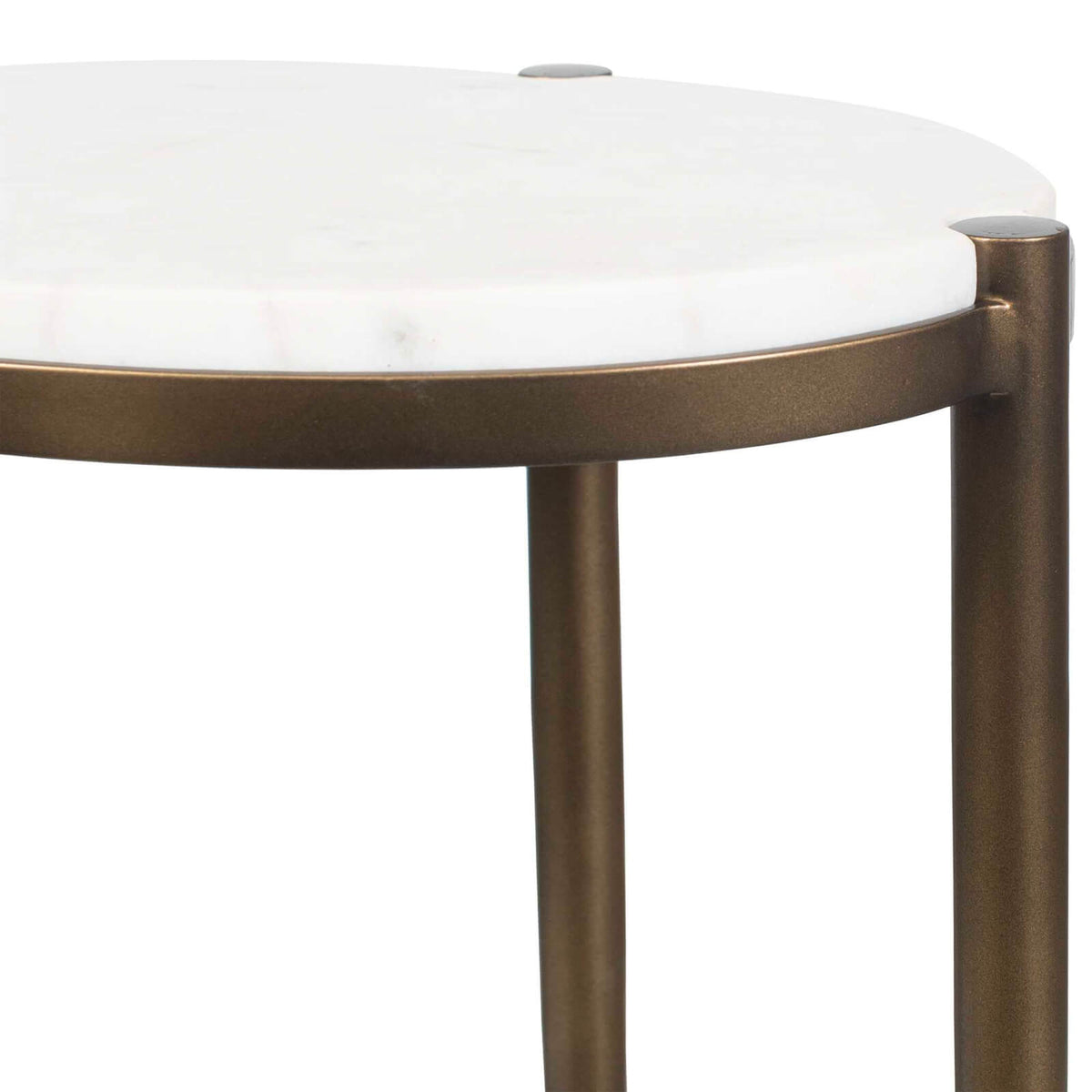 Mercier Round Marble Side Table