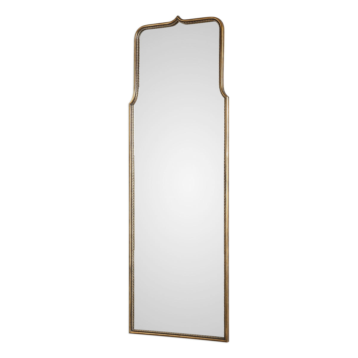 Adelasia Full Length Mirror in Antiqued Gold