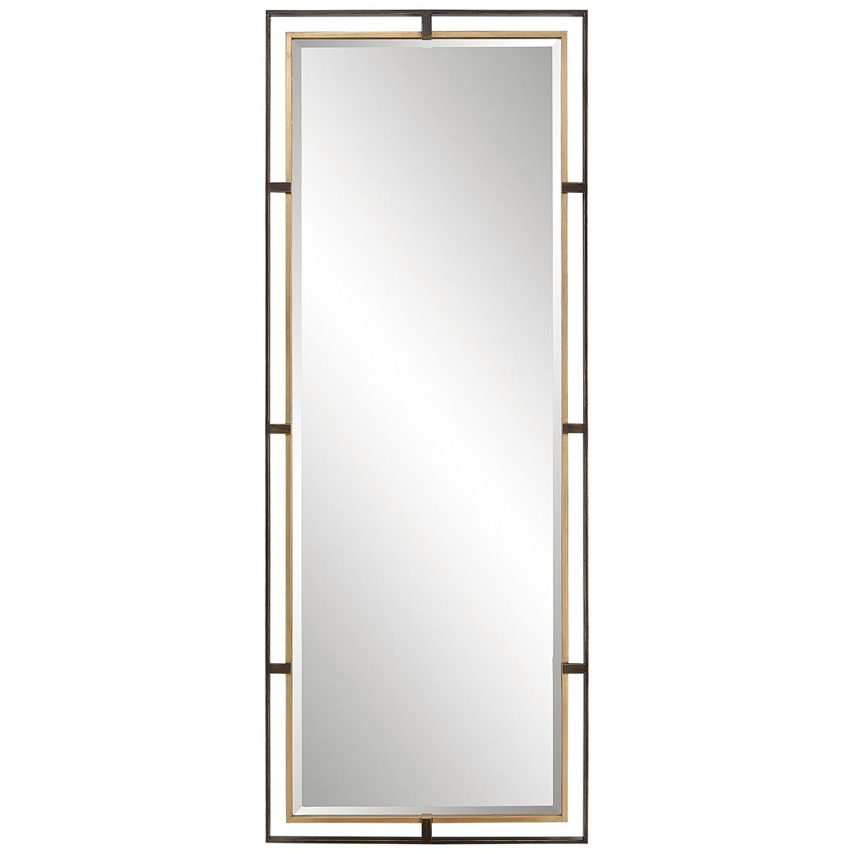 Carrizo Tall Bronze & Gold Mirror
