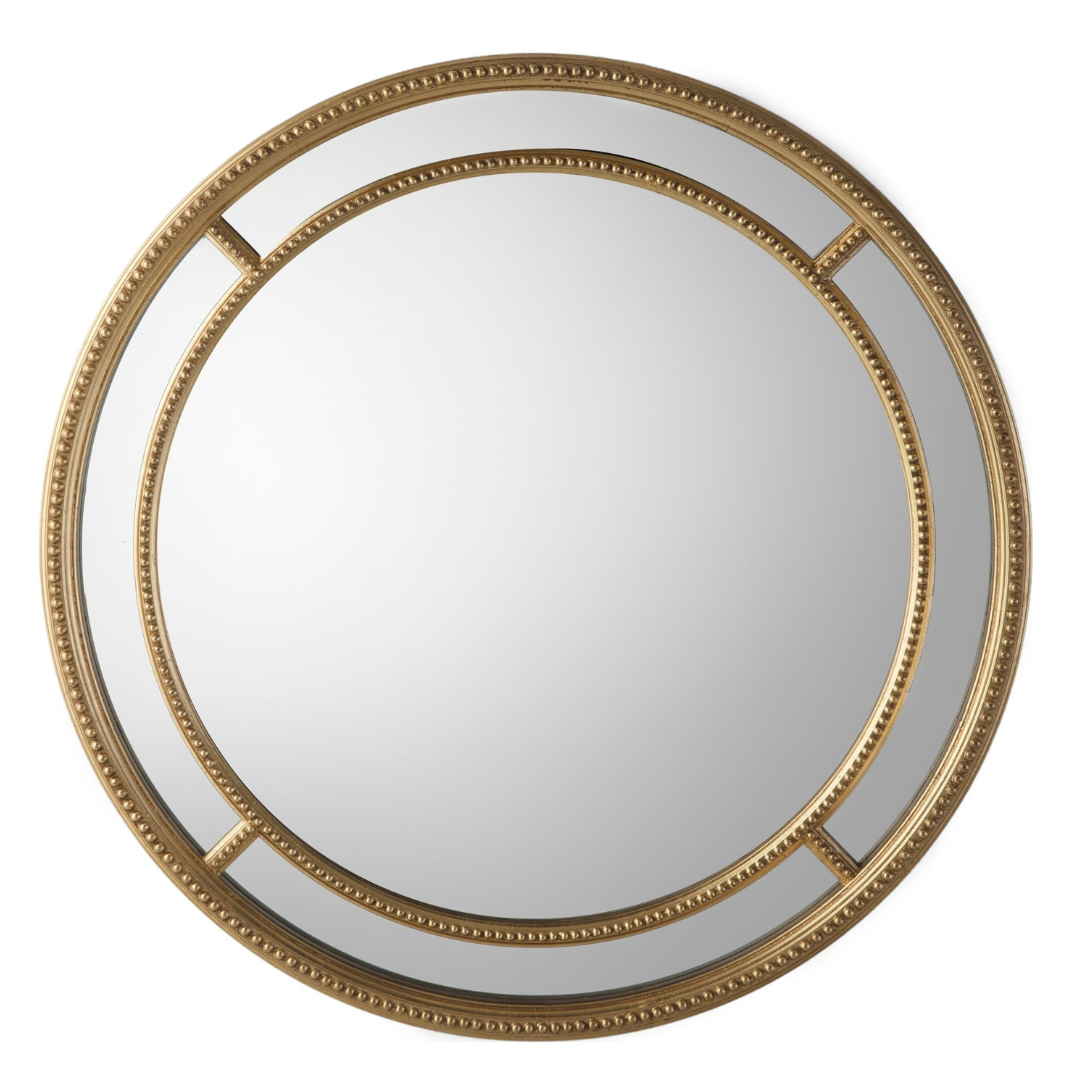 Jackson Round Mirror in Gold - Large