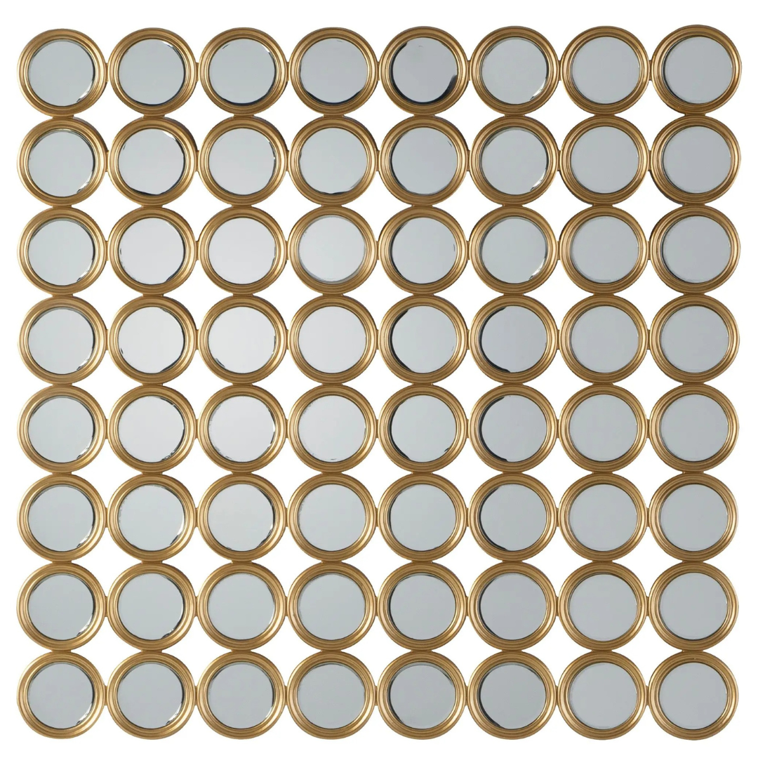 Tessellate Multi Circle Square Mirror
