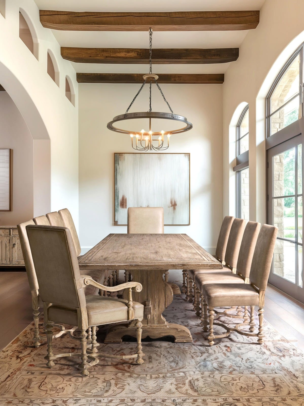 Sagehill Rectangular Trestle Dining Table - 315cm