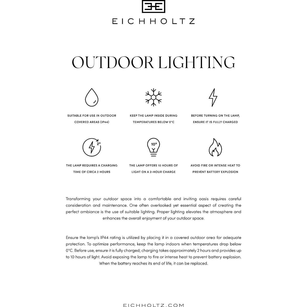 Outdoor Table Lamp Kyle Small