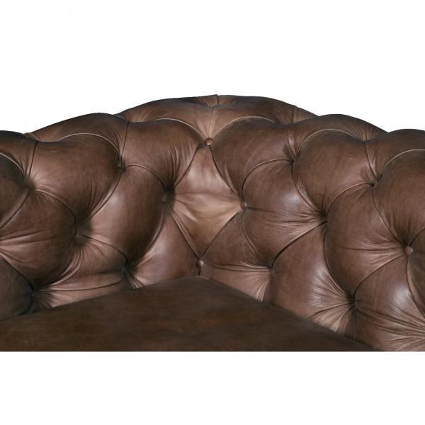 Gotti 3 Seater Leather Club Sofa
