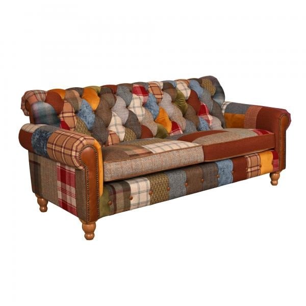 Dickinson Patchwork 2.5 Seat Sofa Fabric & Leather