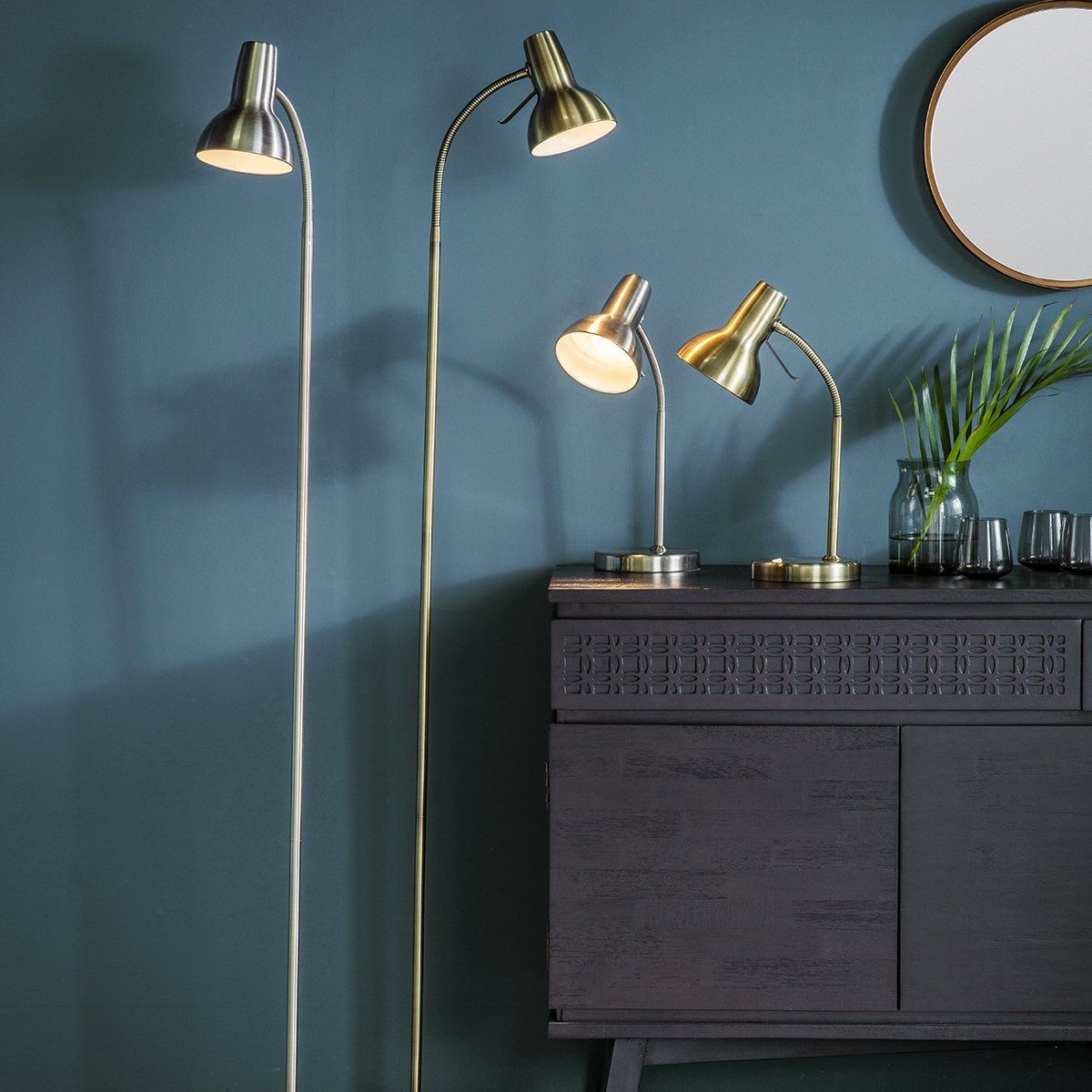 Floor Lamp Angelus Antique Brass