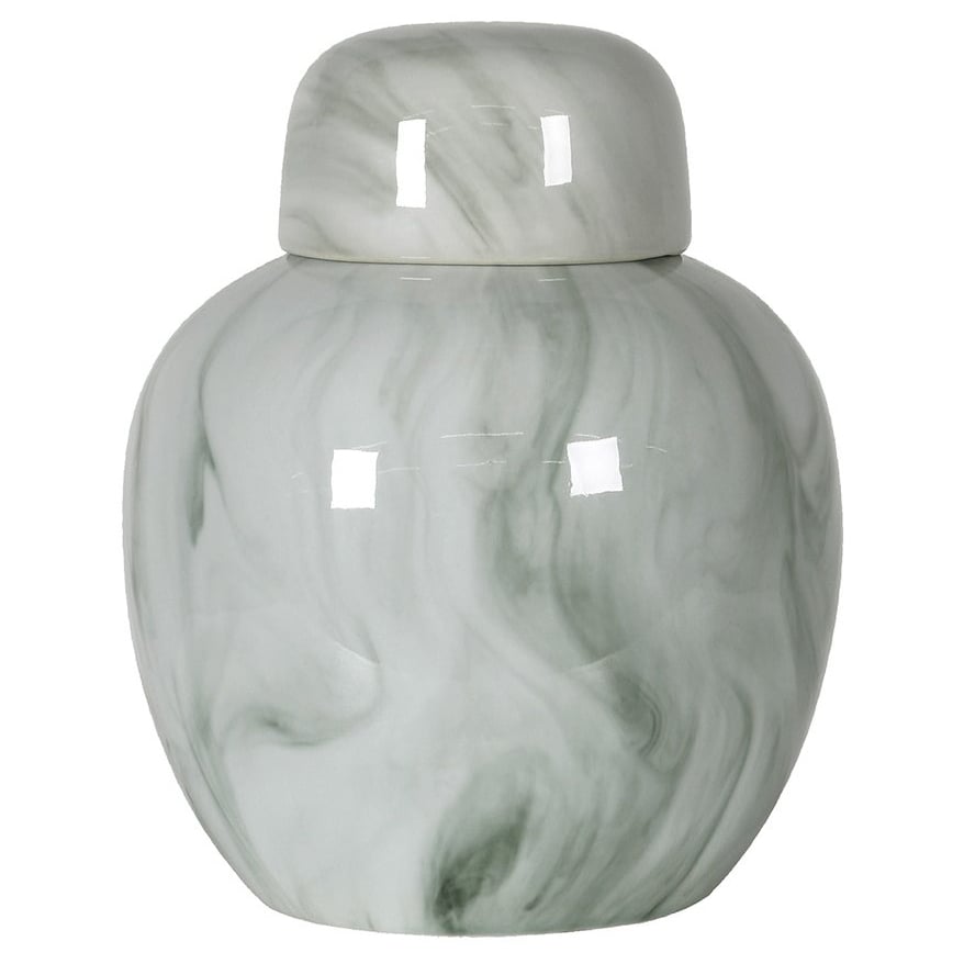 Marble Effect Lidded Jar