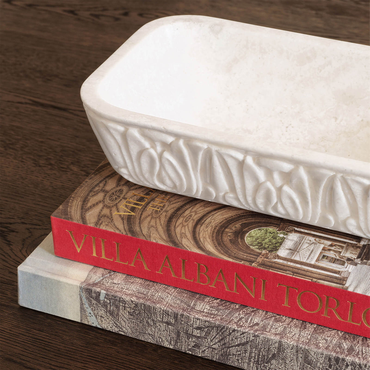 Petal Bowl in White Marble