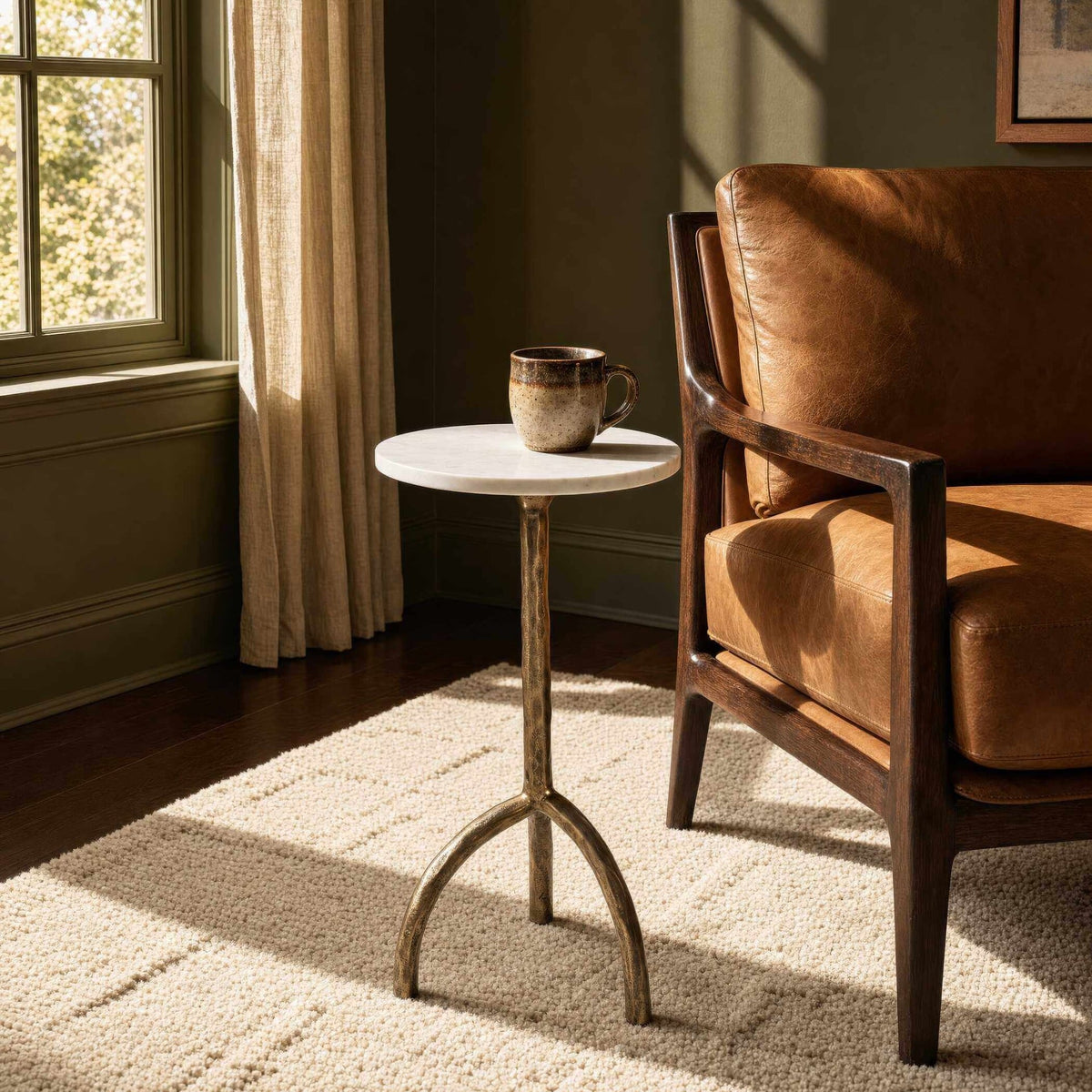 Pietra Marble Top Drinks Table