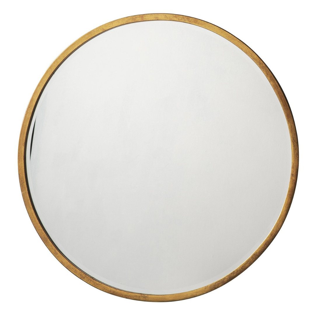 Watermoor Round Mirror in Gold - Small