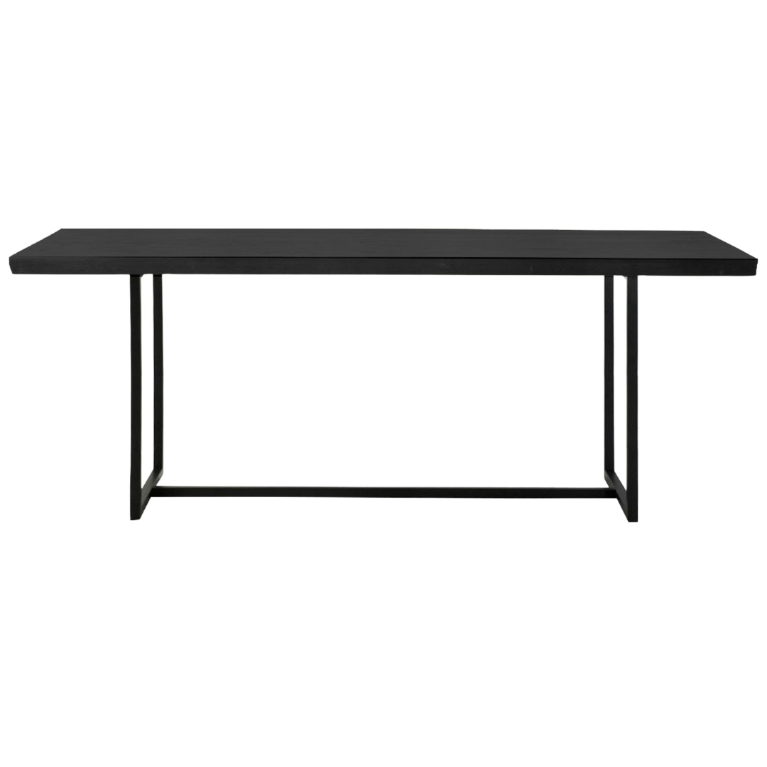 Fogen Dining Table in Black - 220cm