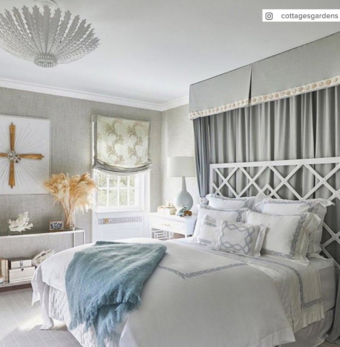 Hampton Medium Chandelier | Plaster White