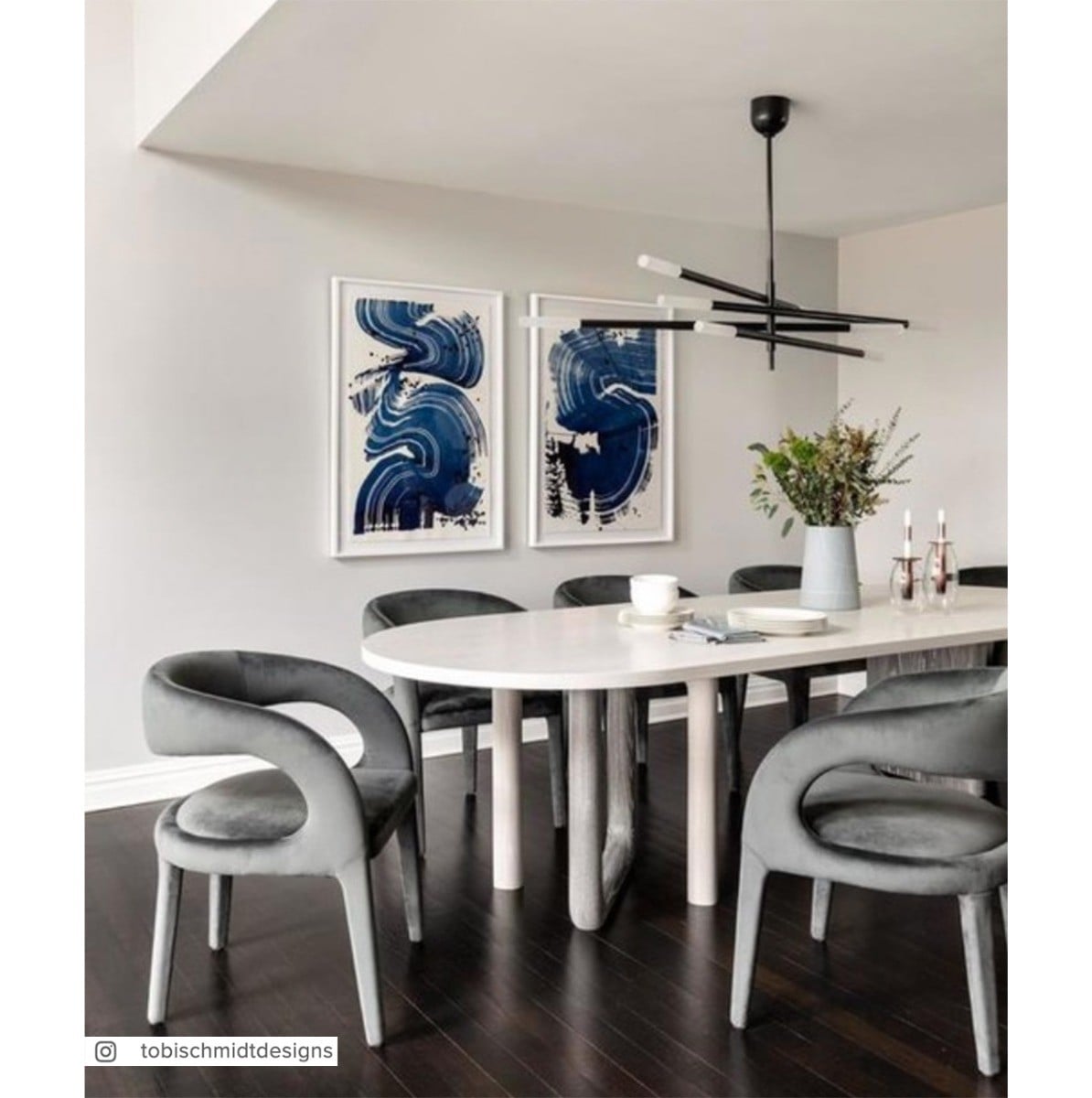 Rousseau Grande Eight Light Articulating Chandelier | Brass