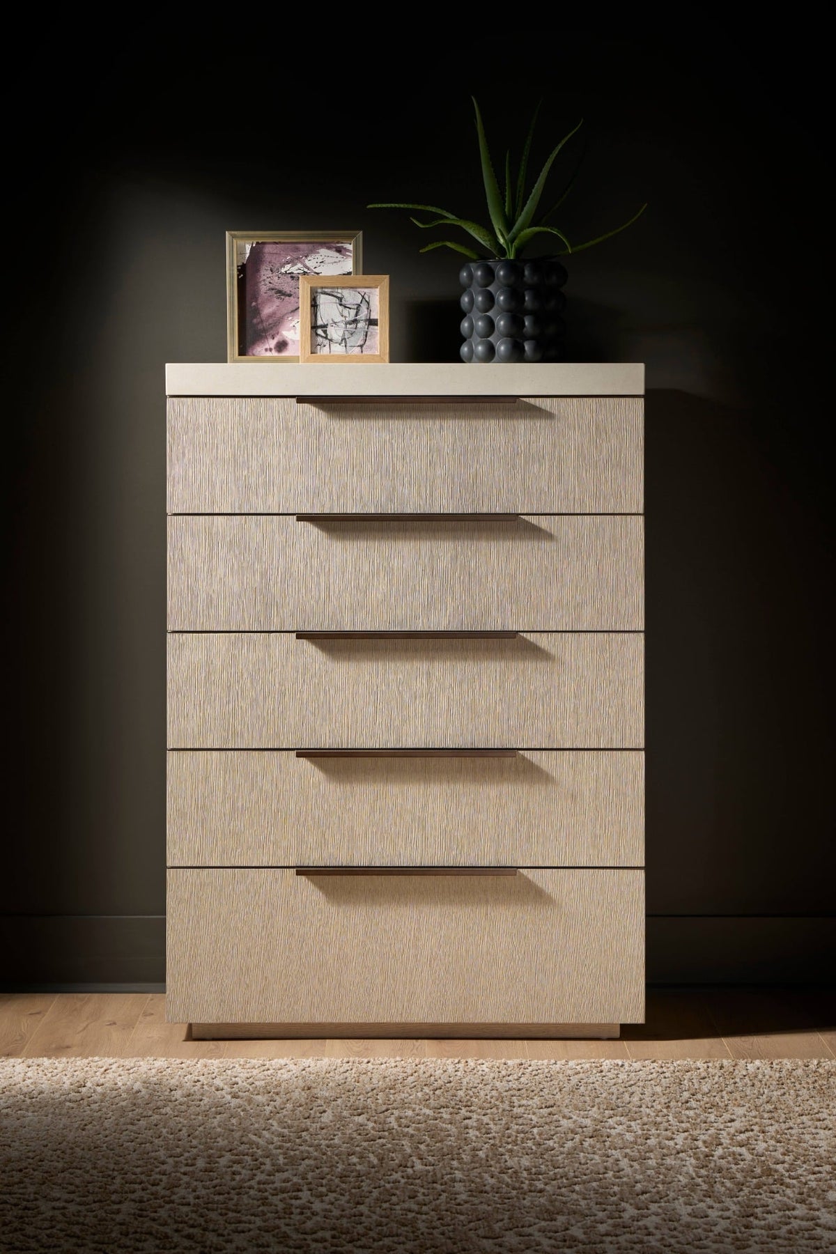 Quartz Tall Chest of Drawers