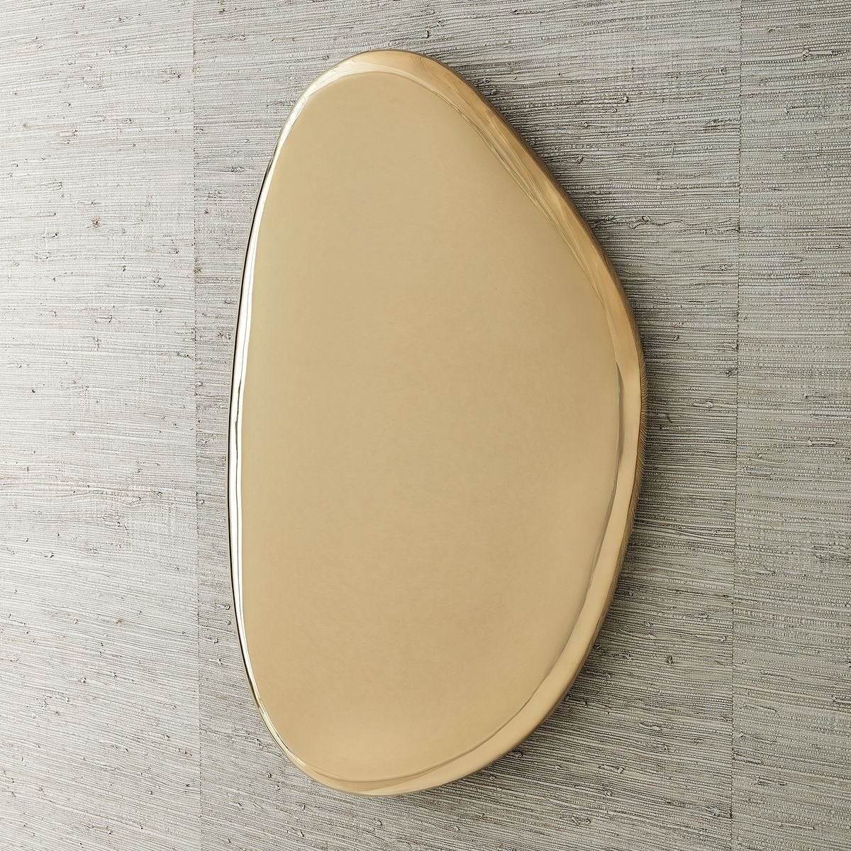Jelly Bean Wall Sculpture Small in Gold
