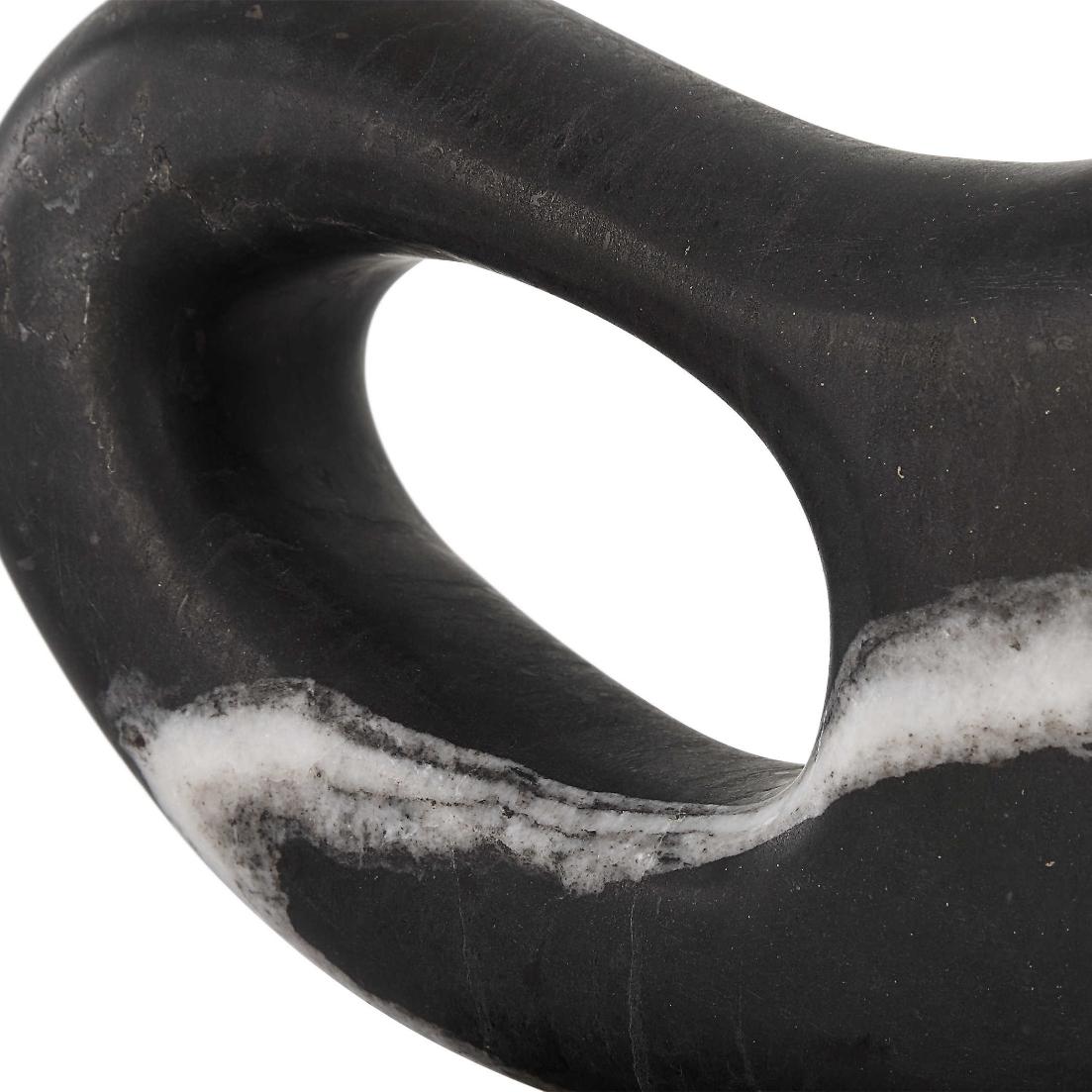Single Vision Sculpture in Black Marble
