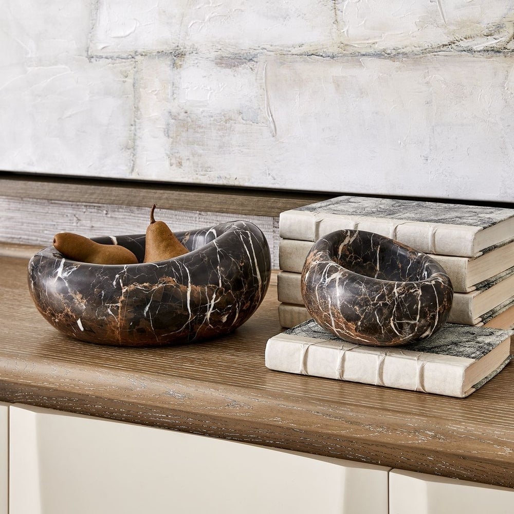 Swaddle Bowls in Michelangelo Marble Set of 2
