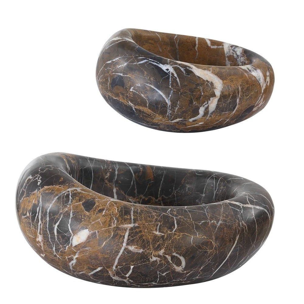 Swaddle Bowls in Michelangelo Marble Set of 2