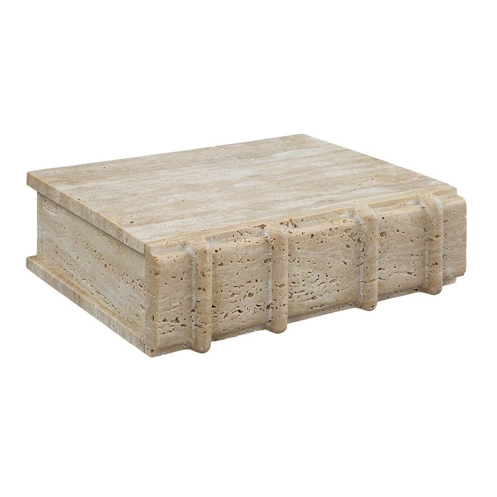 Novel Box in Travertine Small