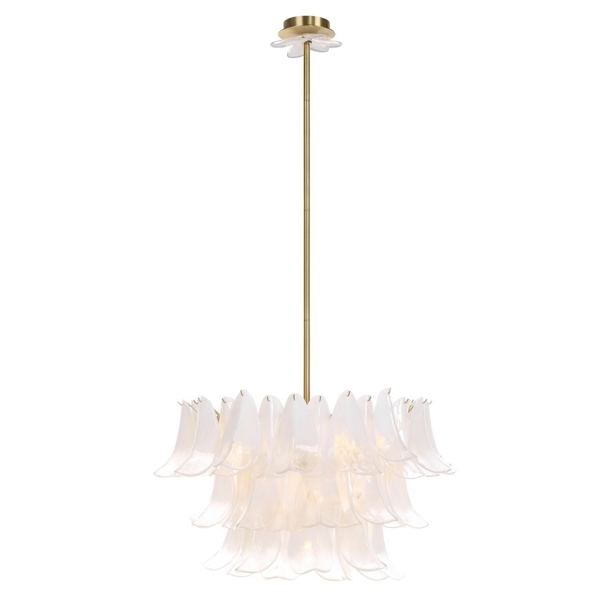 White Lotus 10 Light Pendant