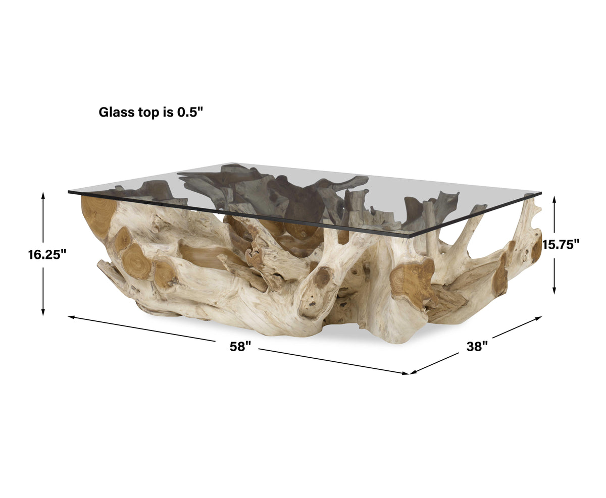 Center Root Coffee Table - Rectangle