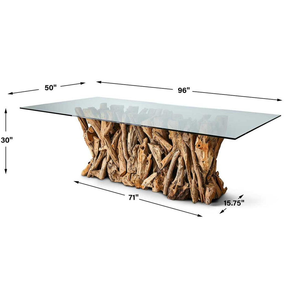 Teak Root Dining Table - 244cm