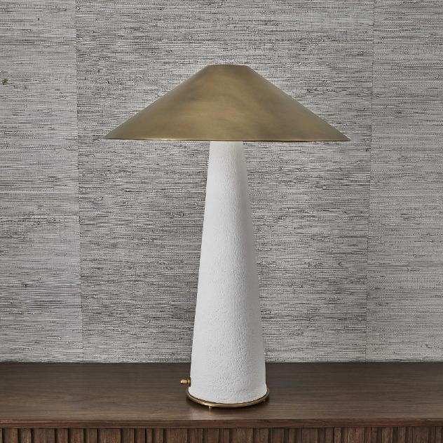 Too Coolie Table Lamp White & Brass