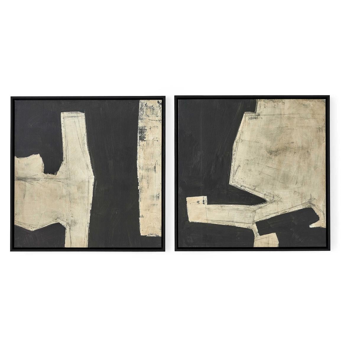 Transformation Framed Canvases, Set of 2