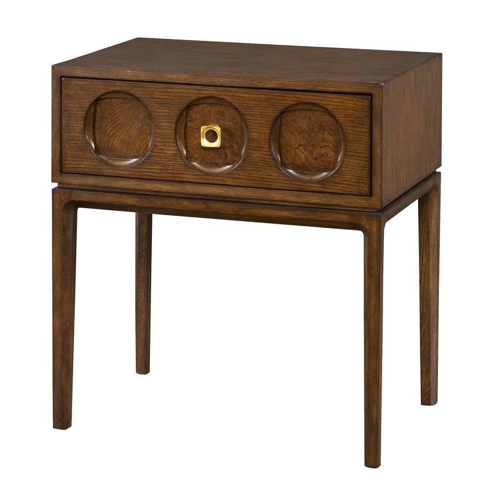 Roundabout Side Table in Cocoa Brown