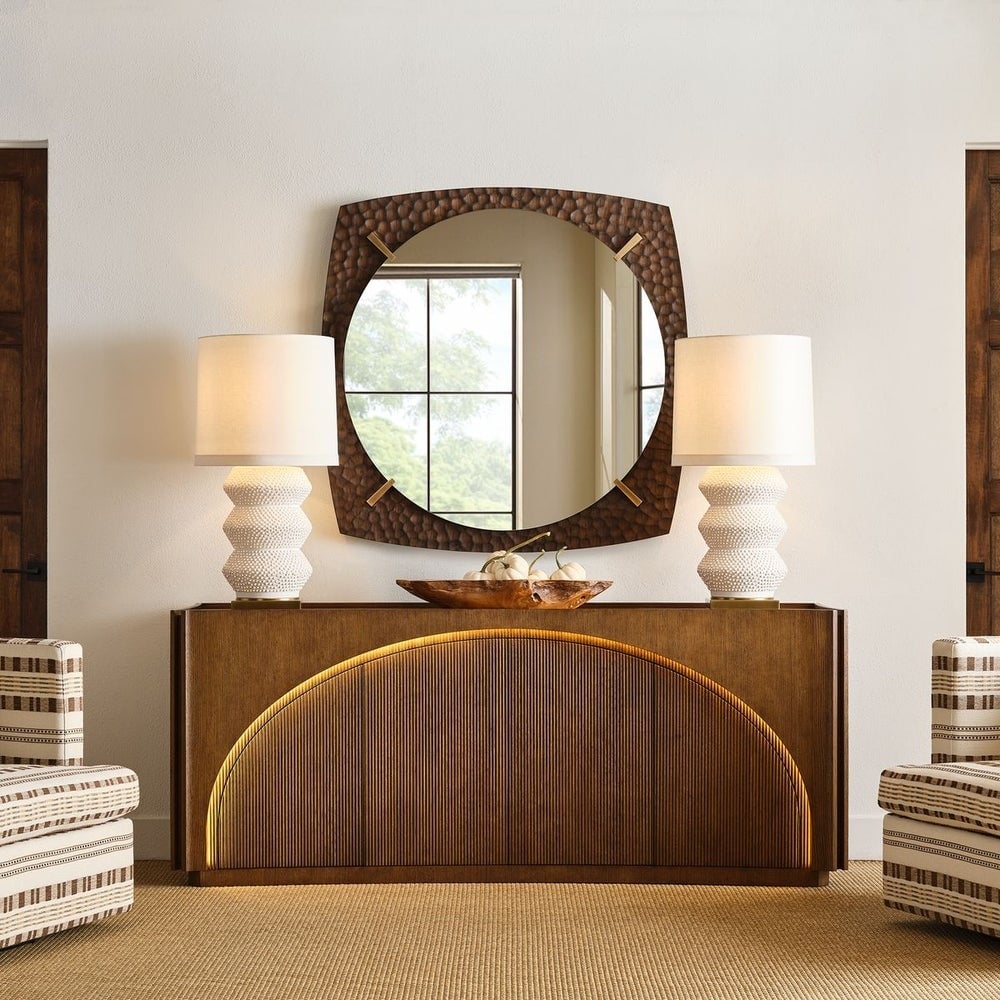 High Light, Lighted 4 Door Console Cabinet