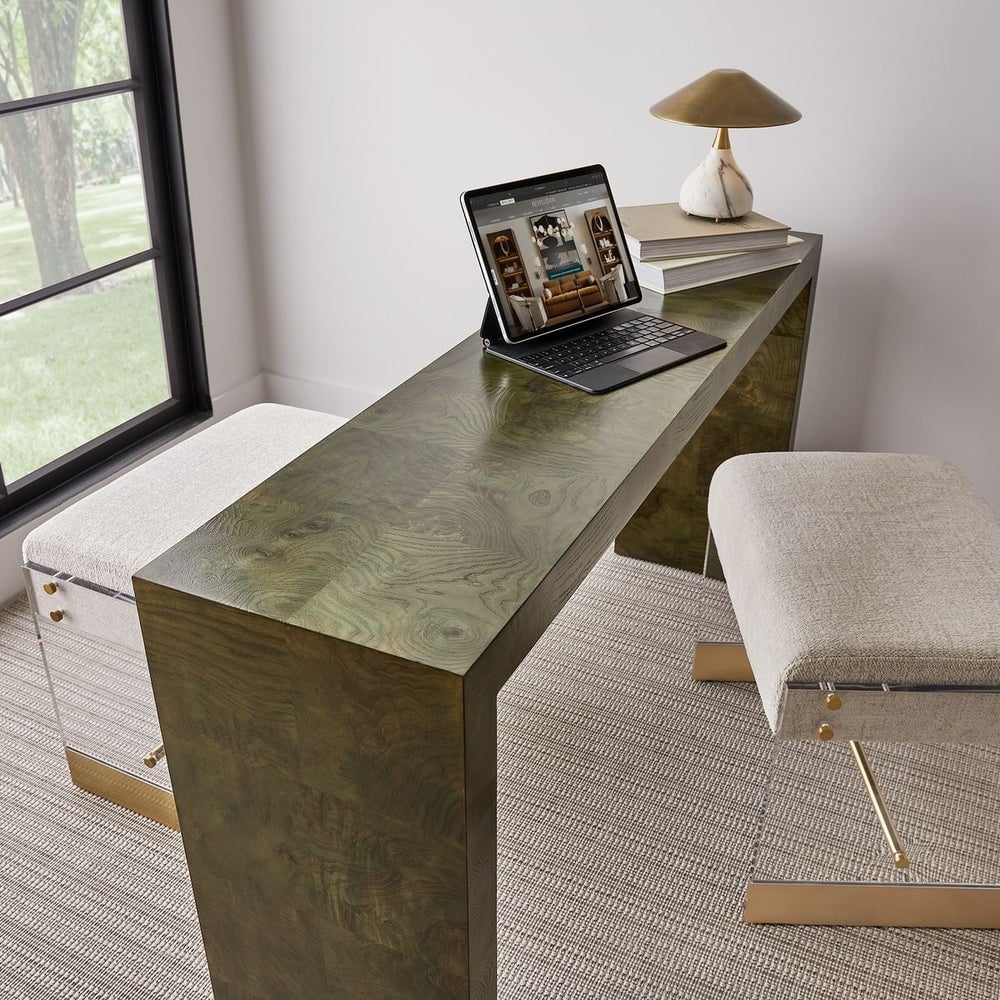 Ingrain Console Table in Olive