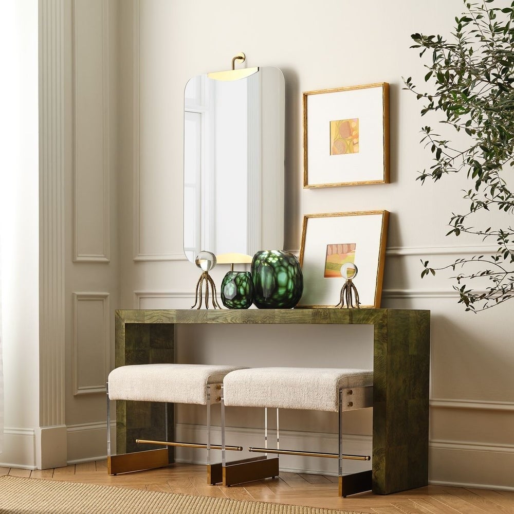 Ingrain Console Table in Olive
