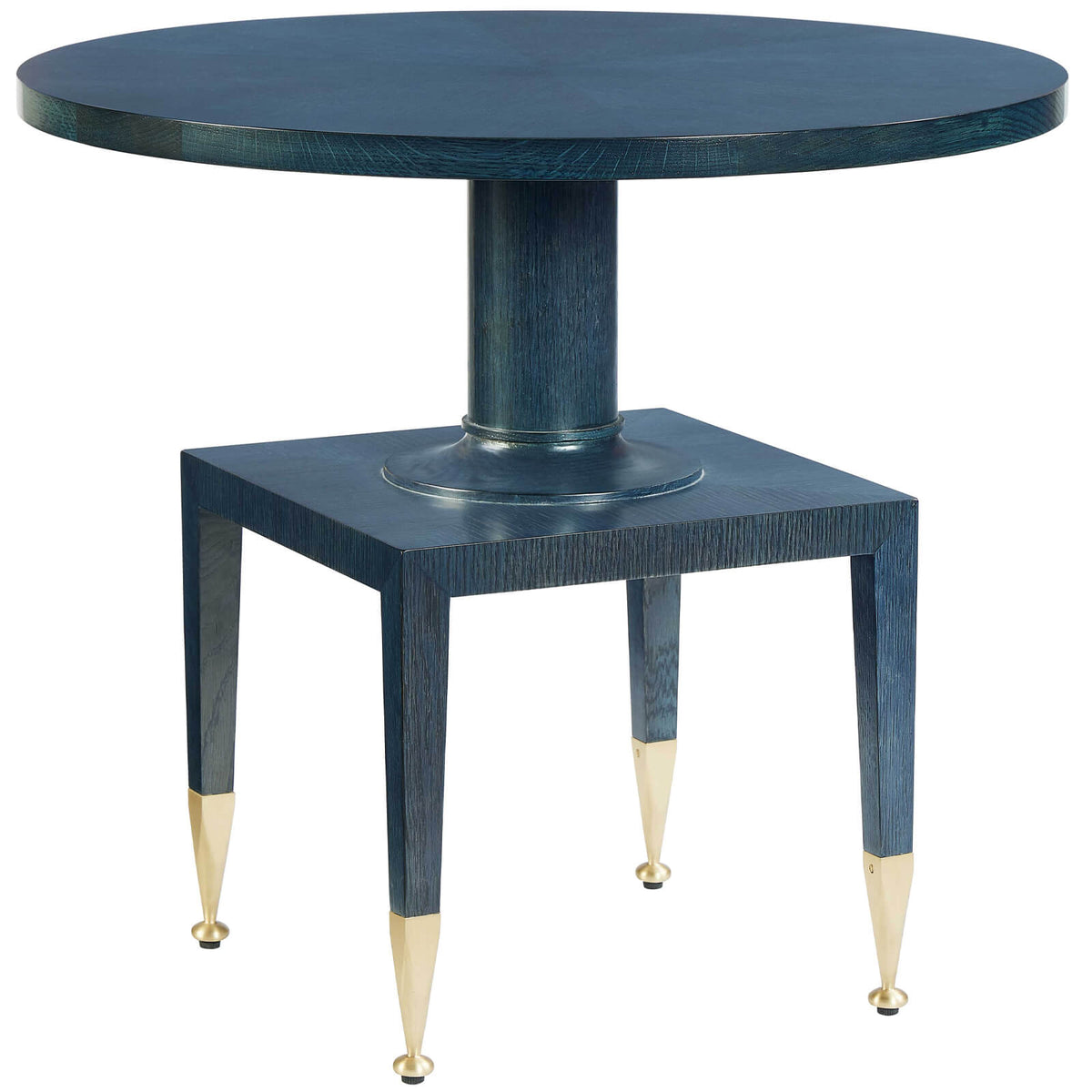 Put You On A Pedestal Side Table in True Blue