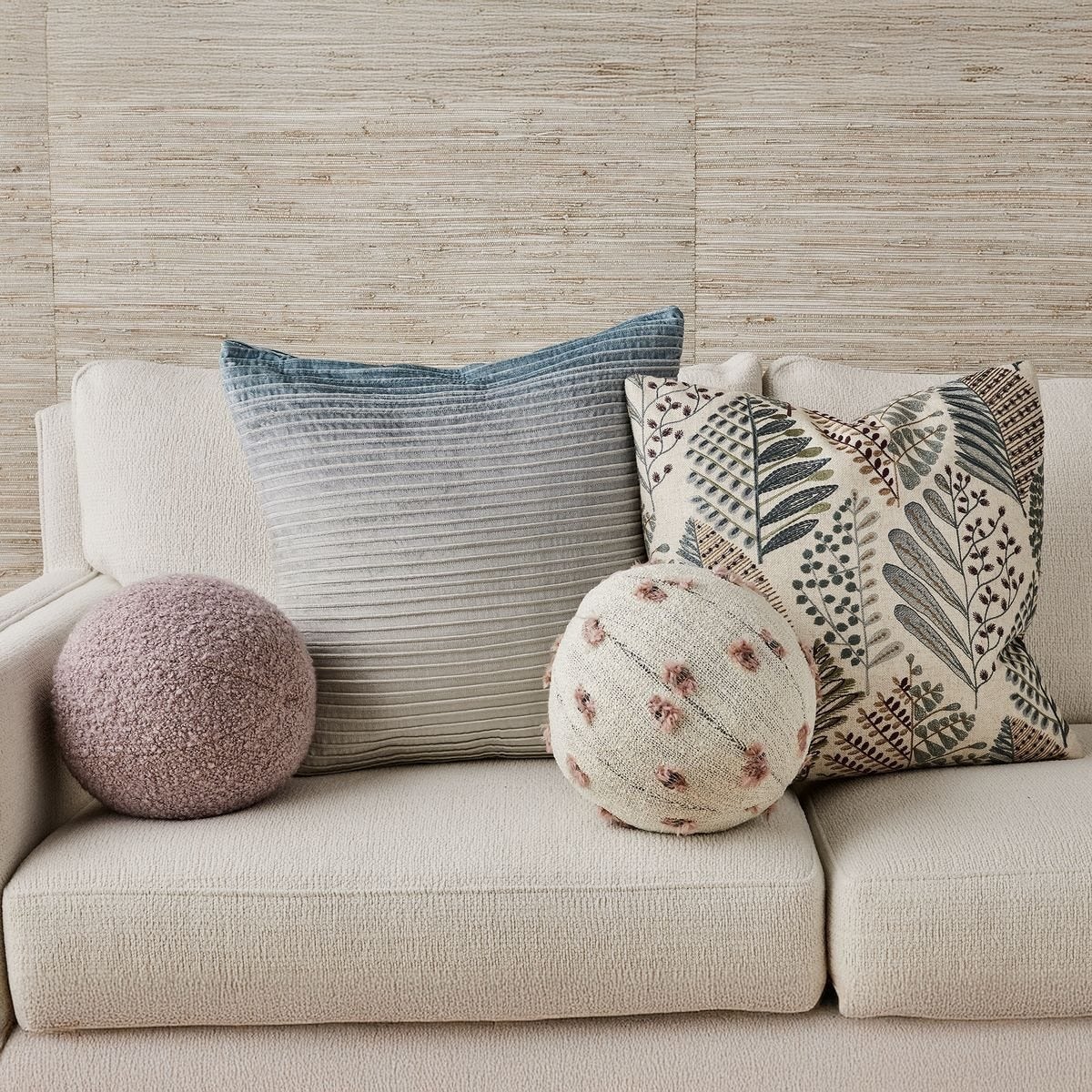 Ball Bearing Cushion in Fluff Petal