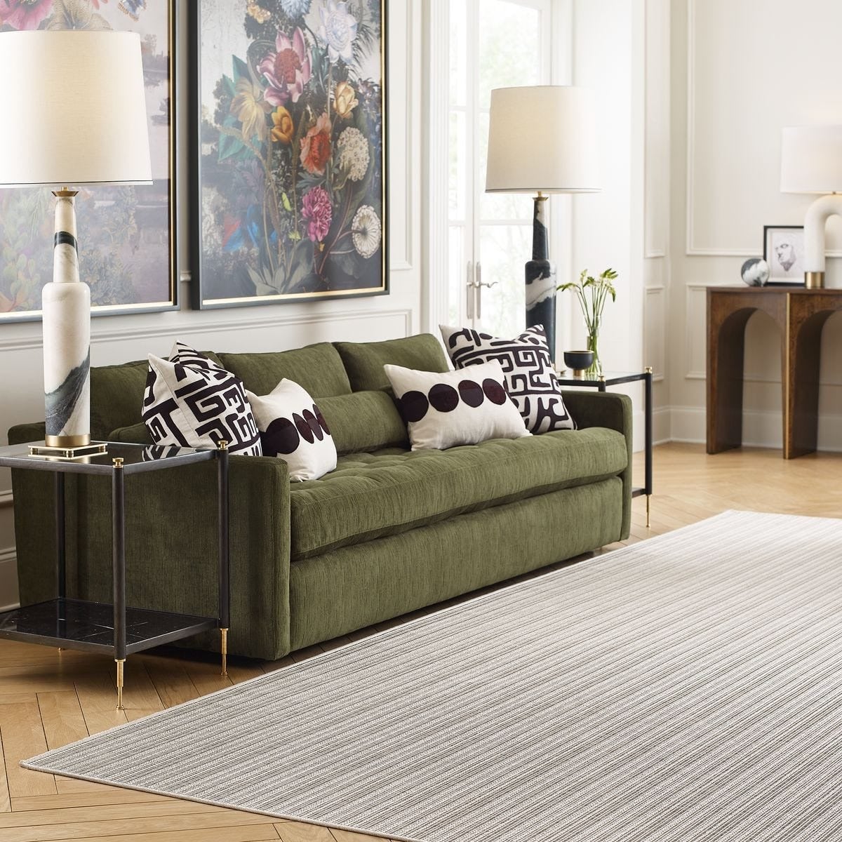 Silver Cloud Rug in Frost - 335 x 427cm