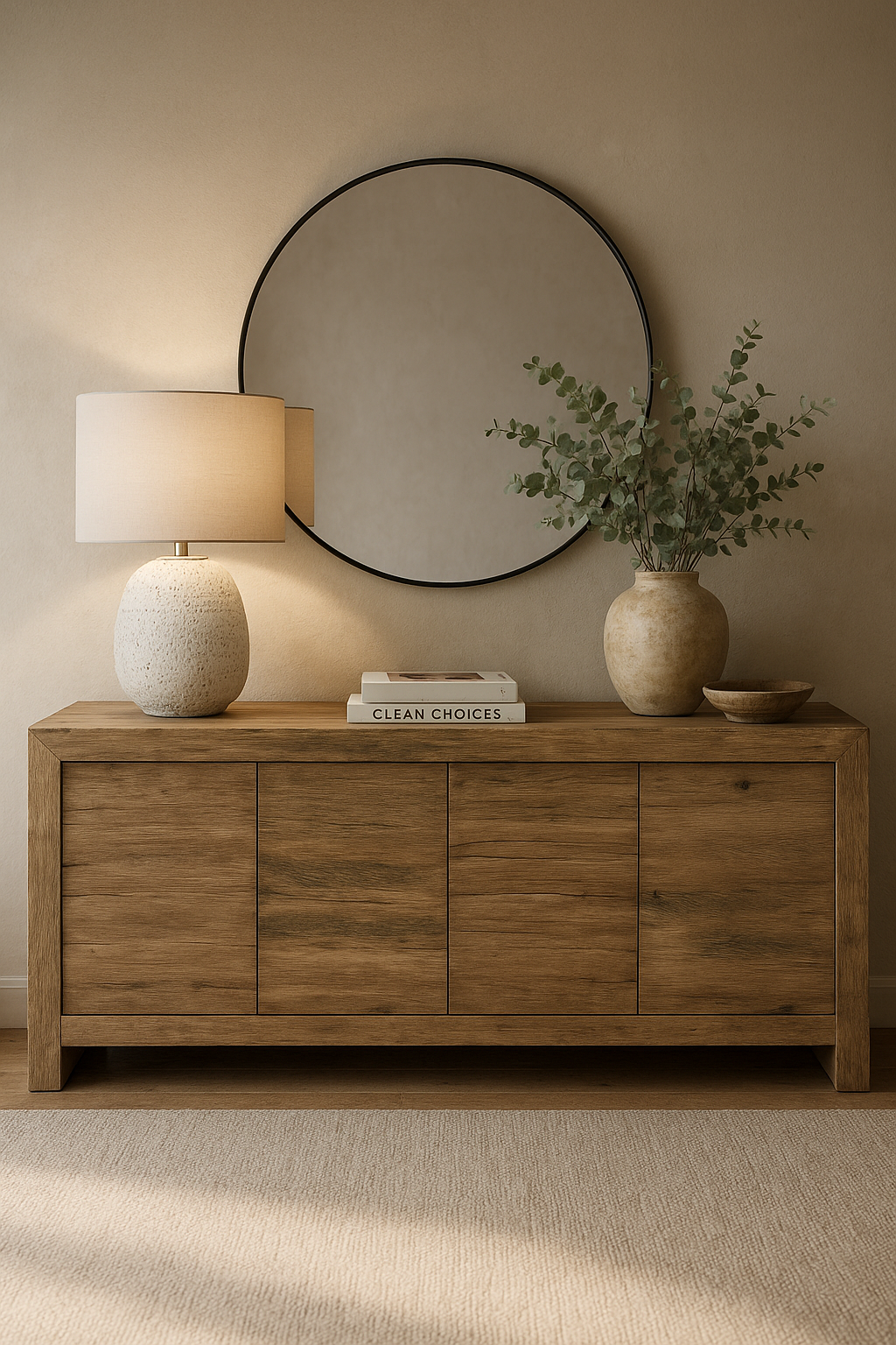 Reclaimed Oak 4 Door Sideboard