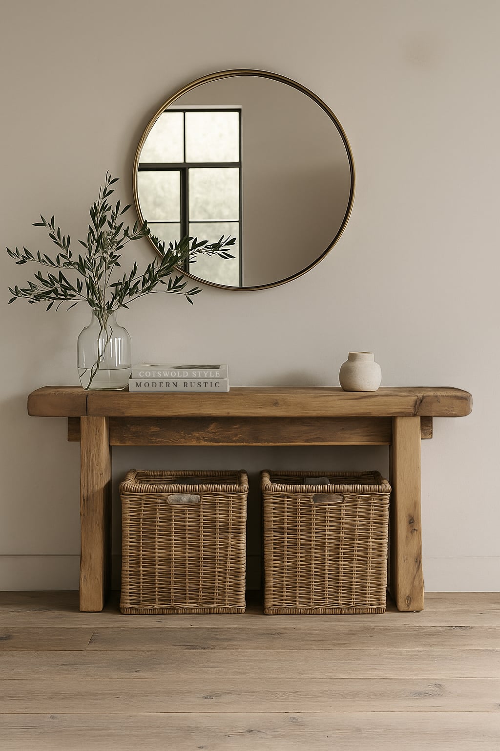 Reclaimed Oak Console Table