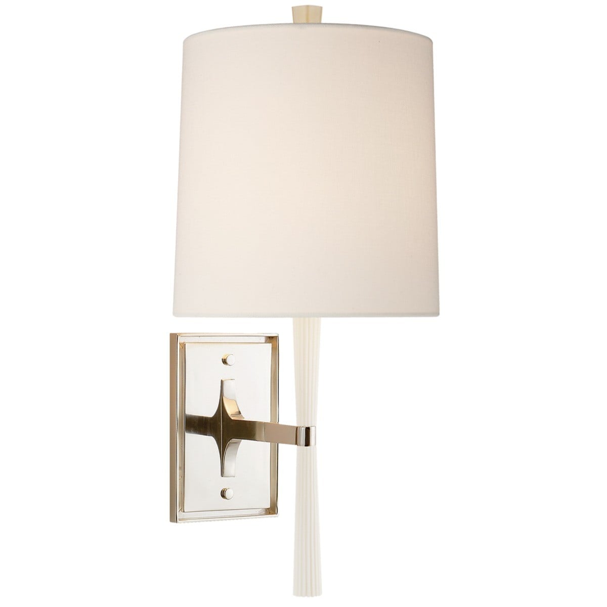 Refined Rib Wall Light | China White