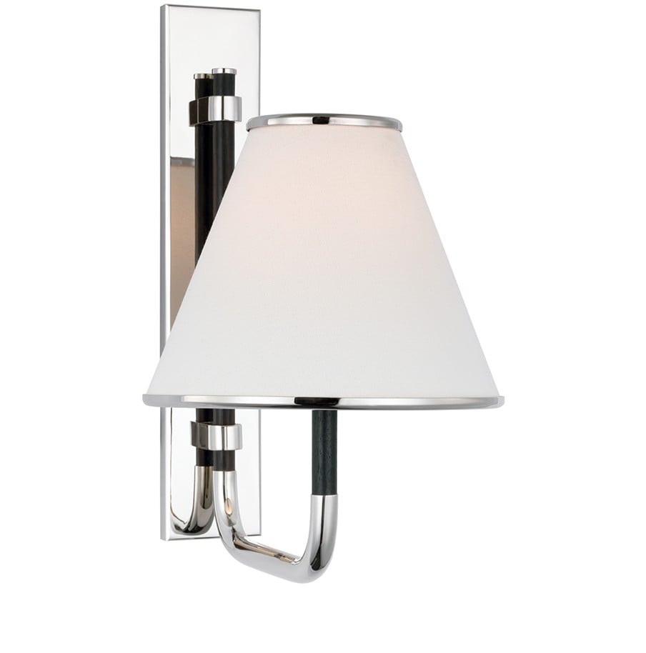 Rigby Small Wall Light | Polished Nickel & Ebony
